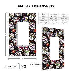 Dead Sugar Skull Light Switch Cover Decorative
