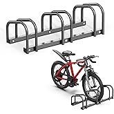 Ultrawall Bike Storage Rack for Garage, 3 Bikes Floor Bike Stand, Bicycle Parking Stand Rack for Indoor/Outdoor, Fit 22-28" Wheel Tire Width 2.1"