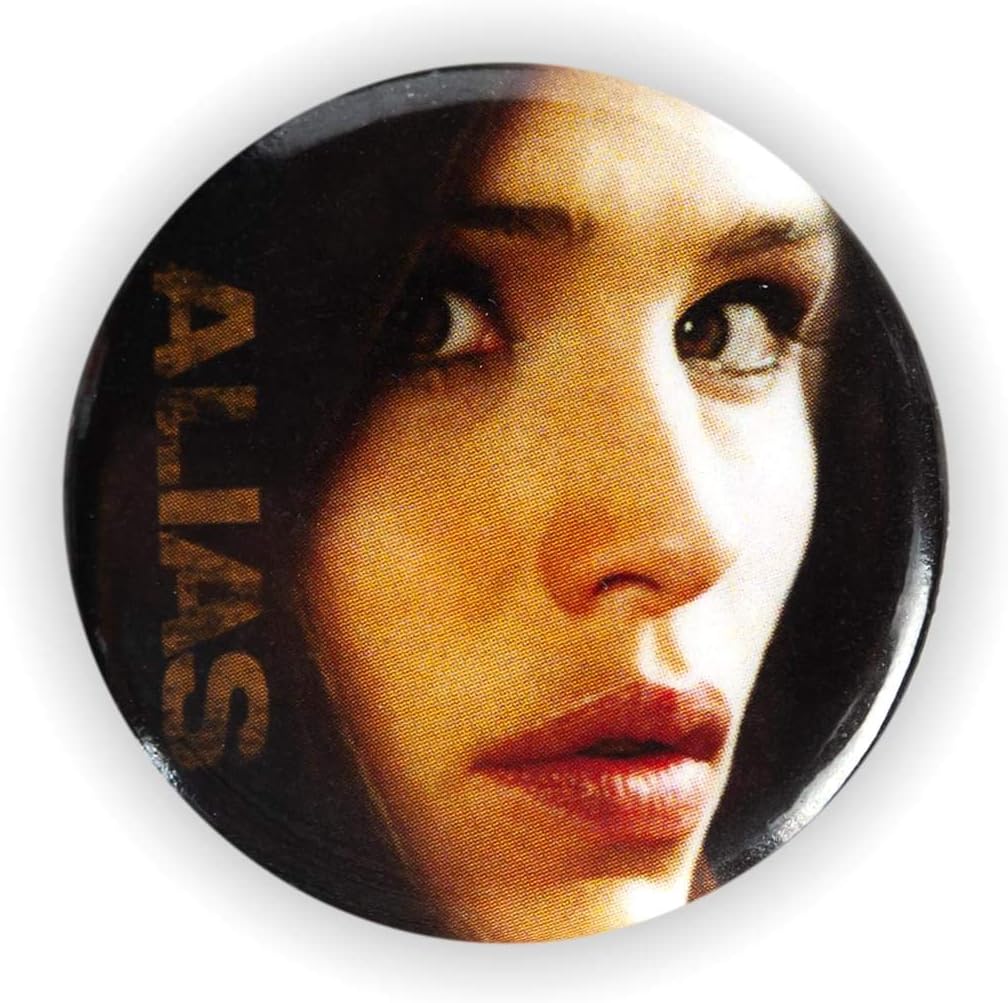 Alias Sydney Bristow Collectible Button Pin, white