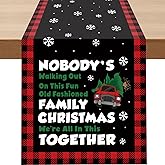 Christmas Vacation Decor, Funny Christmas Table Runner, Griswold Family Christmas Vacation Merch Gifts, Winter Holiday Party