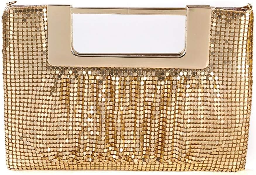 Gets 1920s Beaded Sequin Clutch Purse for Women Evening Bag Large Vintage Purse for Wedding Party Cocktail Prom