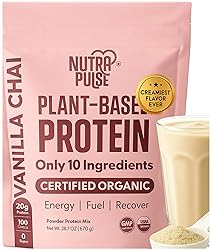 NUTRAPULSE Organic Vegan Protein Powder – Vanilla
