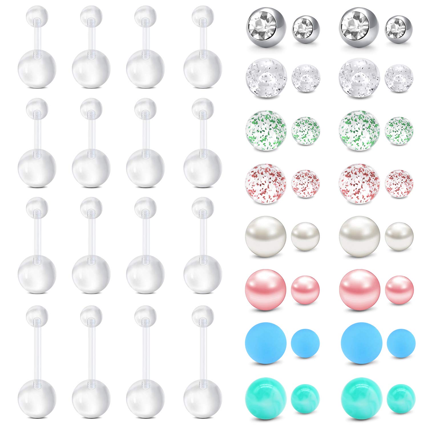 Buy Longita Plastic Pregnancy Belly Button Rings Long Bar Navel Rings