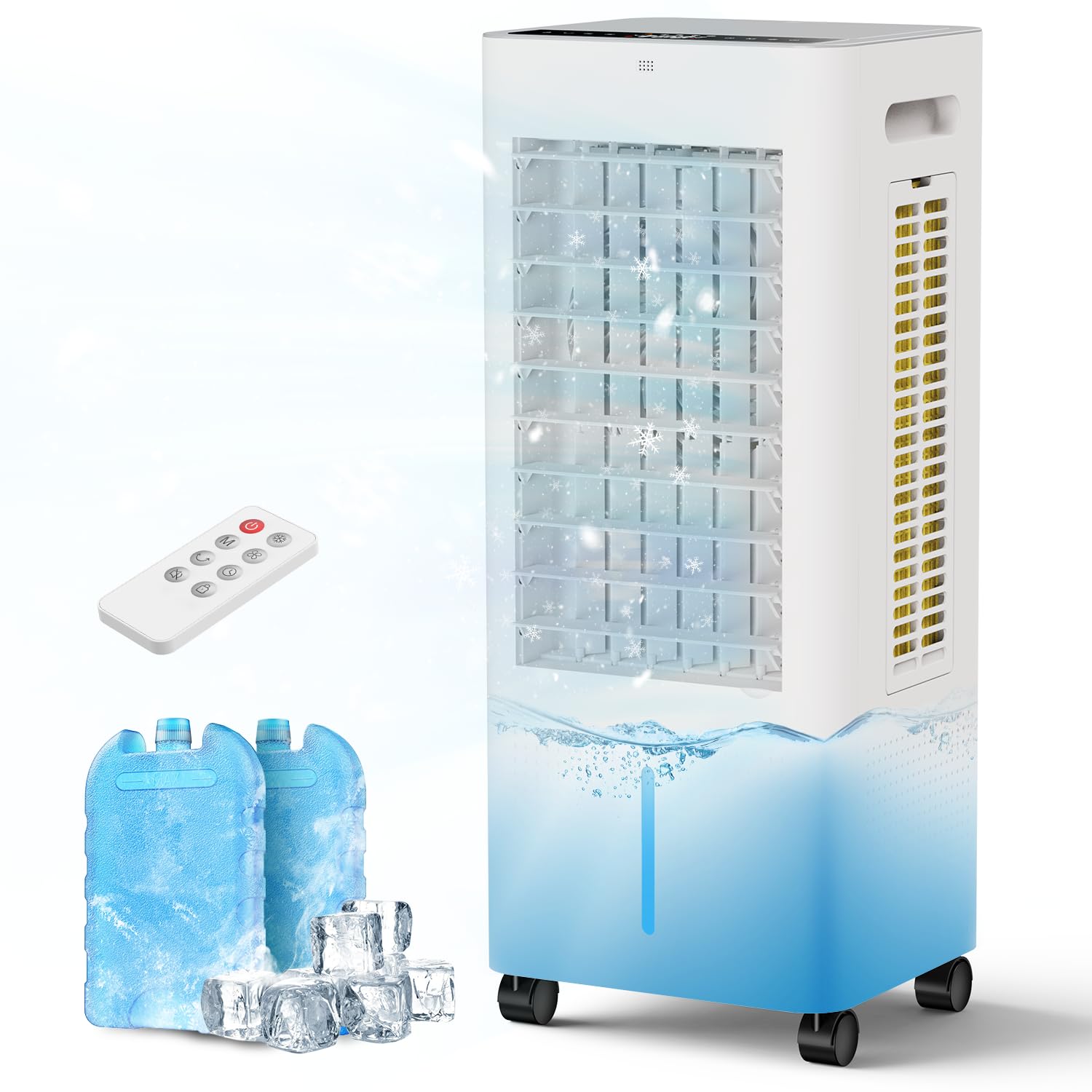 Photo 1 of ** SIMILAR IMAGE**PNTCK Evaporative Air Cooler Portable: Fans That Blow Cold Air for Room, Bedroom, Indoor, Office - Swamp Cooling Fan with 19ft Remote, 12H Timer, 30dB Quiet, 3 Speeds, 2.1Gal Water Tank, Ice Pack