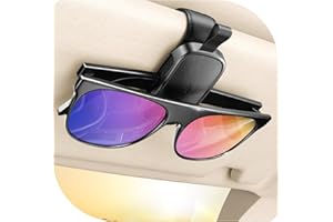 JOYROOM Sunglass Holder for Car Visor Clip [Real One-Handed Operation] [Soft Foam Protection] [Non-Slip] Magnetic Sunglasses Holder Car Visor Organizer & Accessories Interior Gift for Women Men, 2025 Upgrade