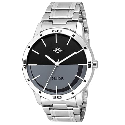 MINSK MK7066 Bare Basic Stainless Strap Boys Watch - for Men
