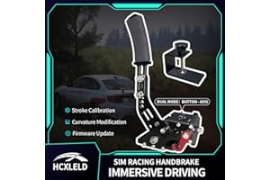 HCXLELD Sim Racing Handbrake, G29 G923 T300 Racing Wheel Compatible with PS4/PS5, G920 G923 TX Racing Wheel Compatible with XBOX Series X/S, All Racing Wheels for Windows, and included table clamp
