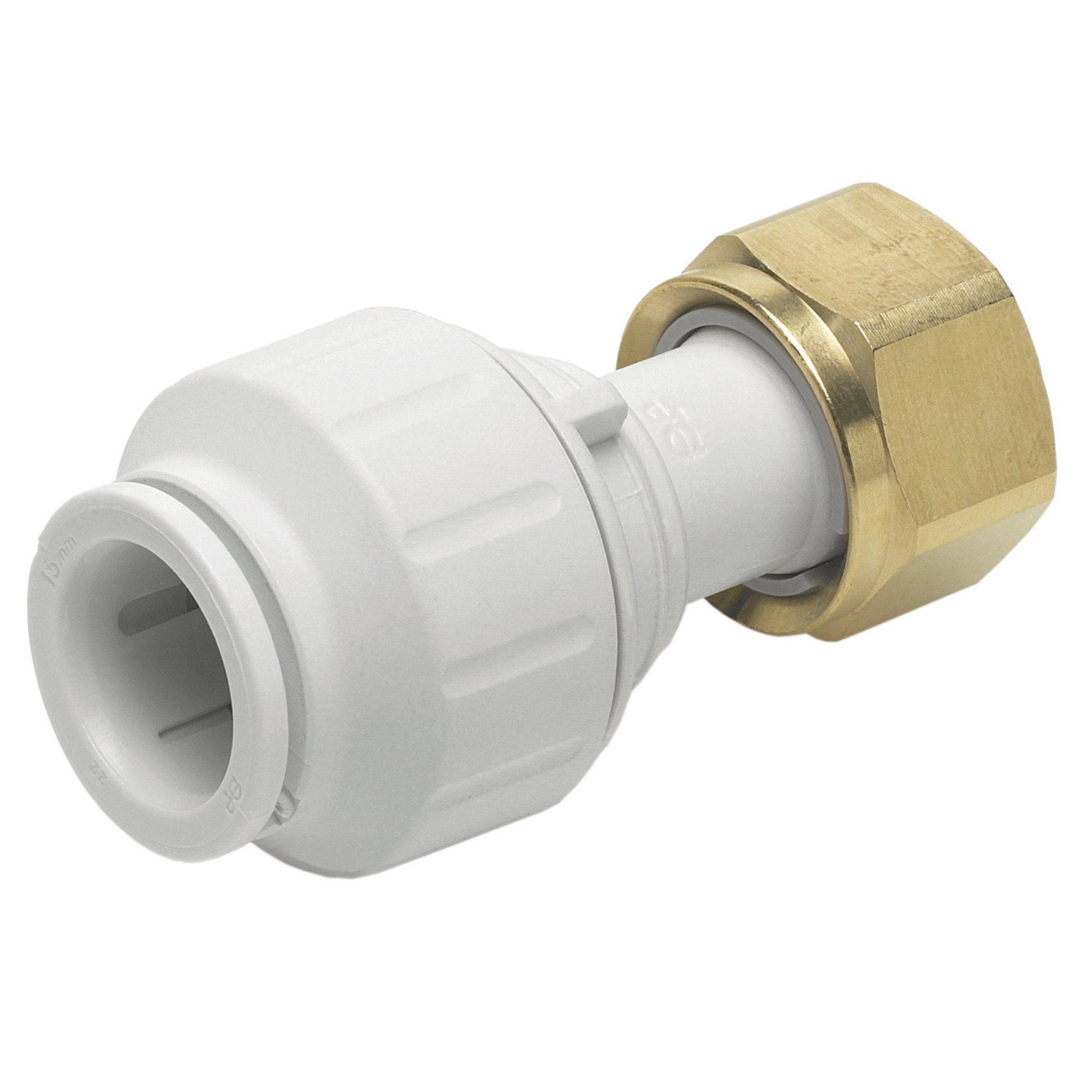 JG Speedfit PEMSTC1514 Tap Connector, White, 15 x 1/2-Inch, Set of 5 Pieces