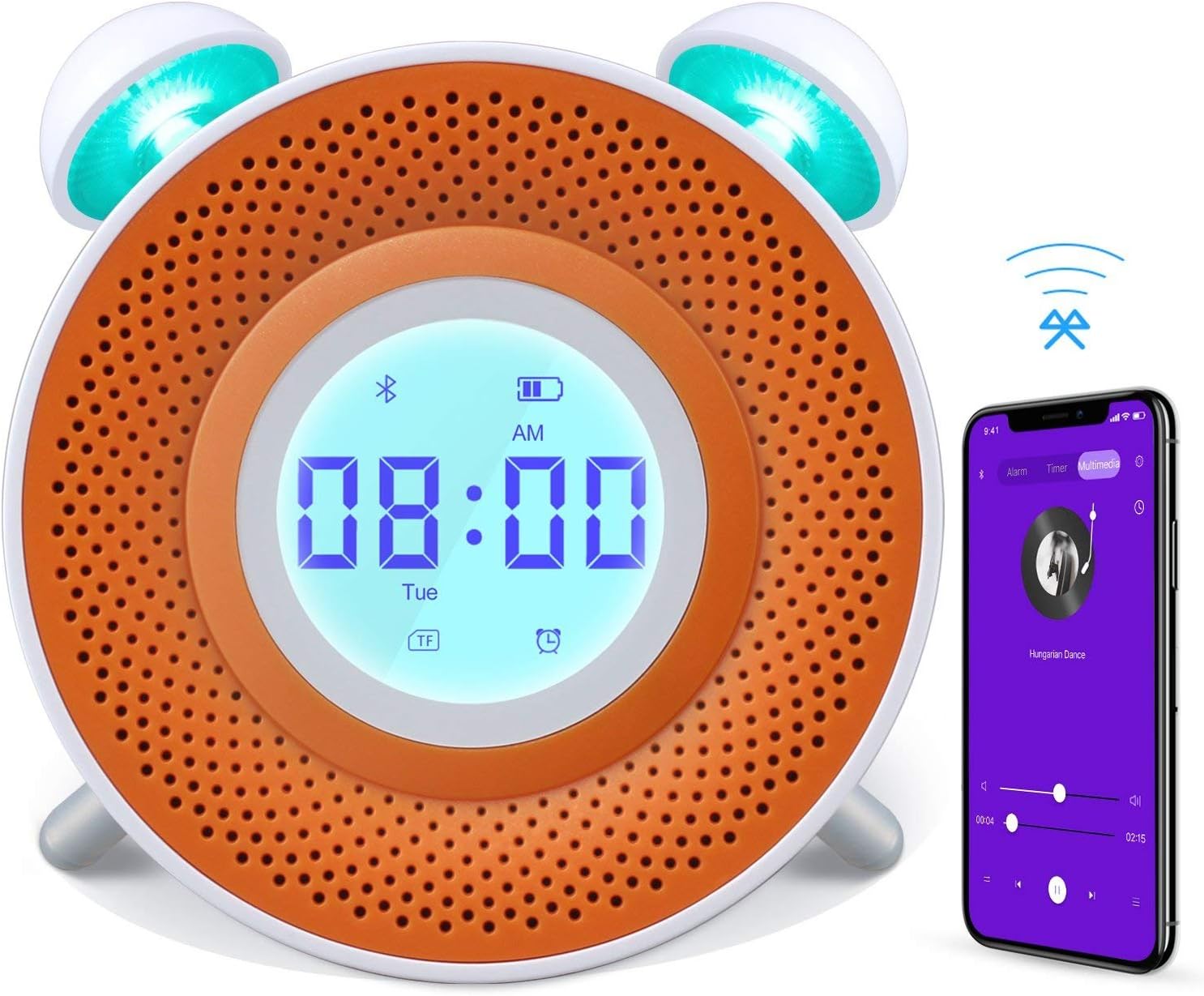 reloj despertador con cargador usb