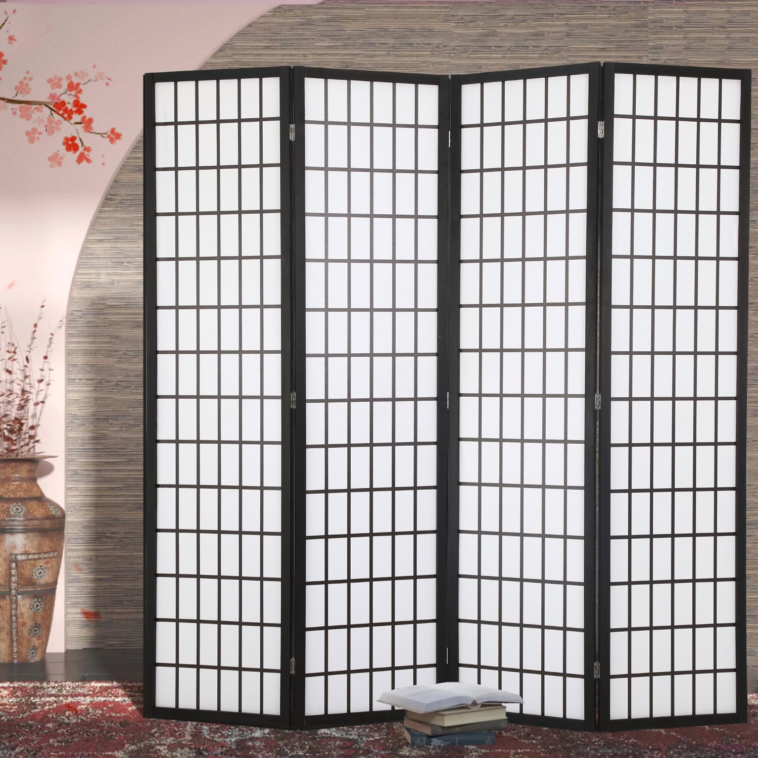 dressing screen Miniature Venetian Room Divider 1770's Antique PAPER Reproduction 1:12 Dollhouse Scale inspired 4 Jostyle Room Divider Wall Shoji