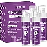 5% Minoxidil Spray for Women-4 PCS ，monoxide for men hair Infused with Biotin, hers hair regrowth treatment, Supports Thicker and Fuller Hair & Beard (13oz, 7 Month Supply)
