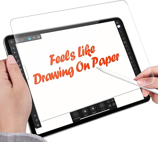 Amazon Com Like Paper Screen Protector For Ipad Air 4 Ipad Pro 11 2018 2020 Ipad 10 9 Inch 11 Inch Paperfeel Texture Anti Glare Drawing Writing Matte Film Compatible With Apple Pencil Face Id 1 Pack