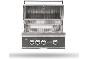 COYOTE OUTDOOR LIVING Coyote S-Series Natural Gas Grill, 30-in. 3-Burner Built-in Grill with RapidSear Infrared Burner & Rotisserie - C2SL30NG