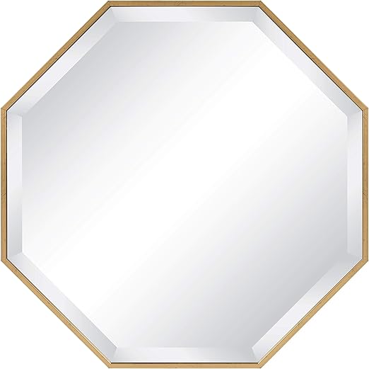 Amazon Com Gold Wall Octagon Mirror Octagonal Shape Hanging