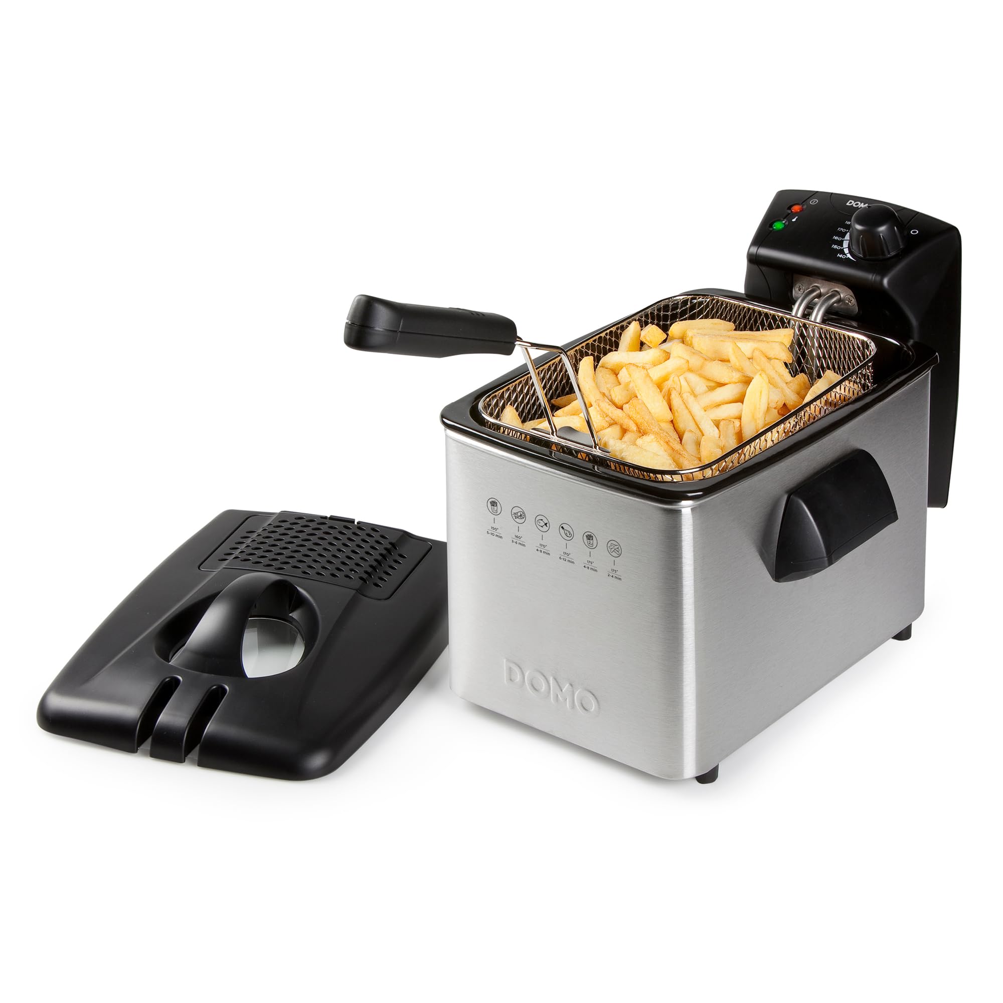 Domo Stainless Steel Deep Fryer, 4 Litre, 3000 W
