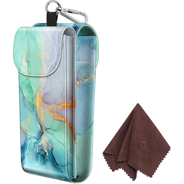 2 Pc Iridescent Sunglasses Hard Case Eye Glasses Case Box Portable