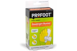 PROFOOT Goodnight Bunion Corrector for Women & Men, Adjustable Big Toe Straightener, Helps Realign Tendons & Muscles While Sleeping, 1 Pair