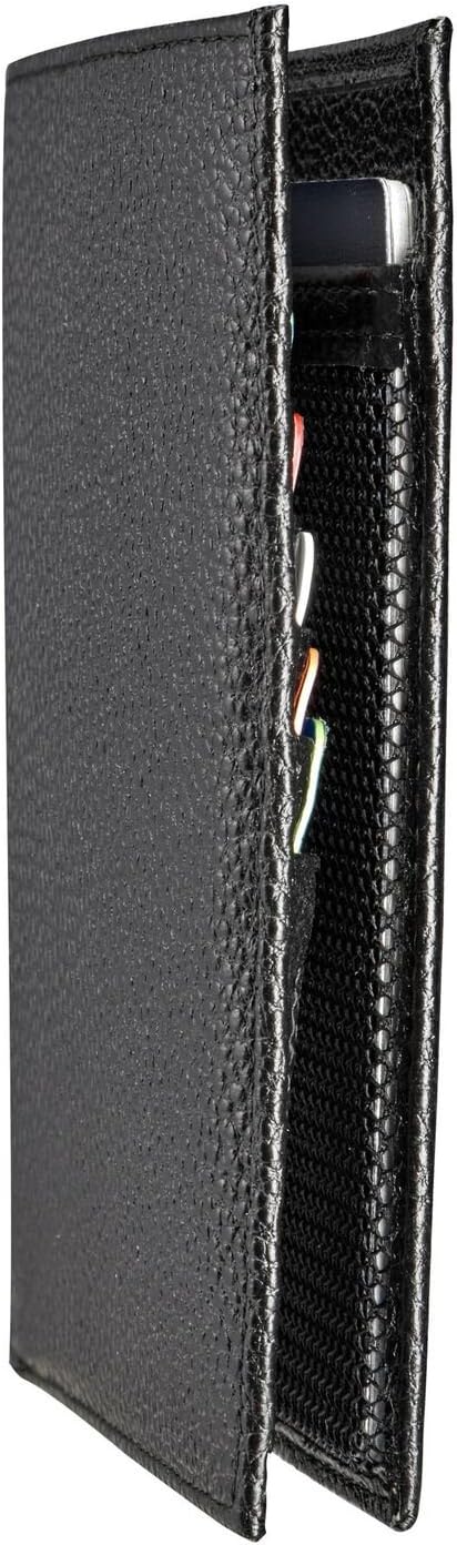  | Travel Passport Wallet Holder by Qubel - RFID Blocking - Genuine Leather - Black - For Men & Women - Gift Box Included | Passport Wallets