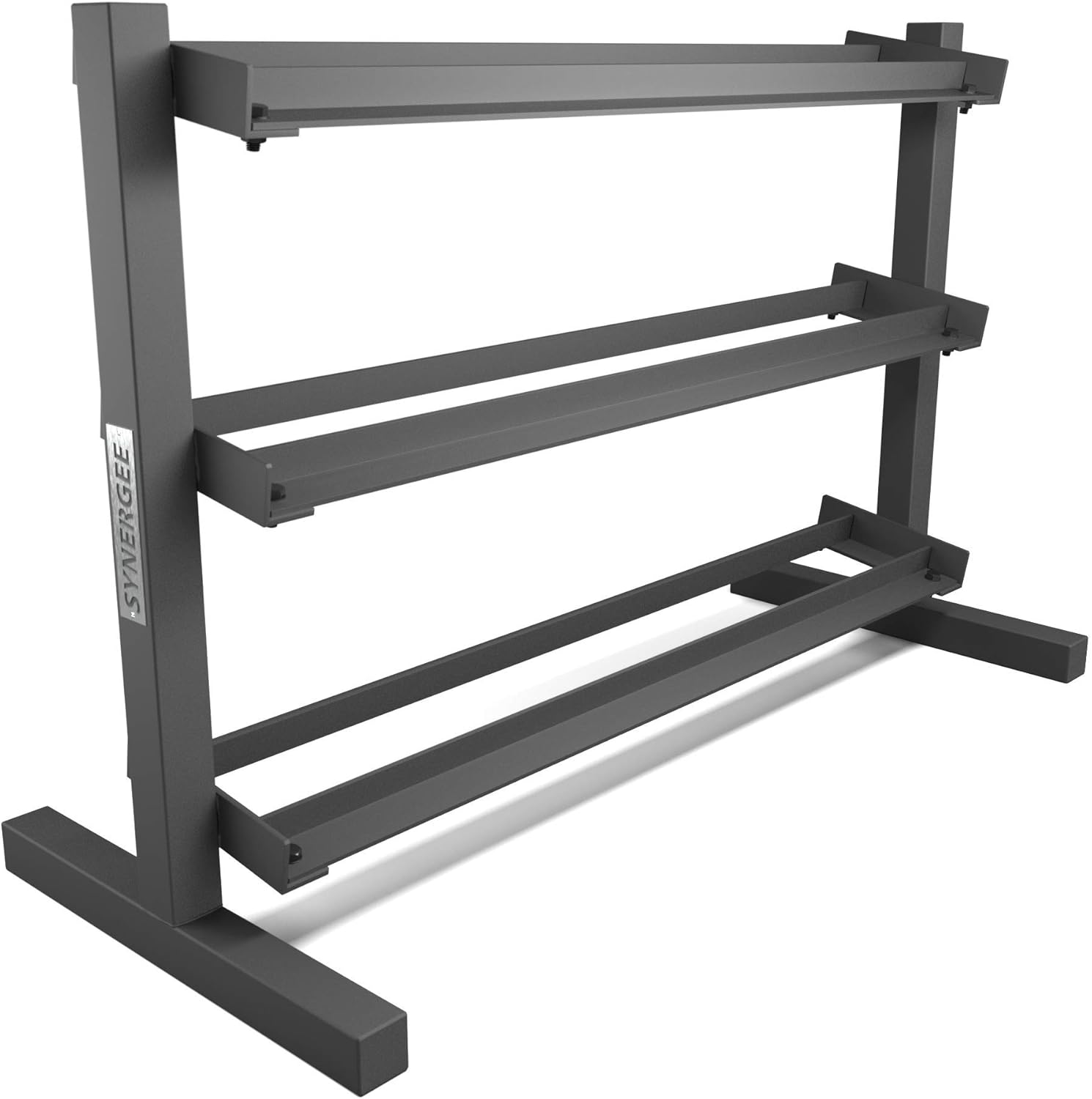 Synergee 3 Tier Dumbbell Rack - Perfect for 5-50 lb Dumbbell Sets. Organizes Free Weights - Perfect for Home, Garage, and Commercial Gyms - Clean & Professional Equipment Storage : Sports & Outdoors