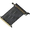 LINKUP PCIE 3.0 16x Shielded Extreme High-Speed Riser Cable Premium PCI Express Port Extension Card┃Straight Socket (10 cm) - TT Compatible
