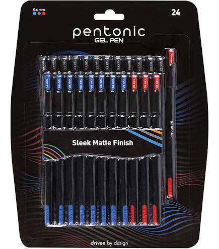 ペンティ オリジナル PENTI Amazon.com: Pentonic GR-T Retractable Gel Pens, 24 Count, Assorted