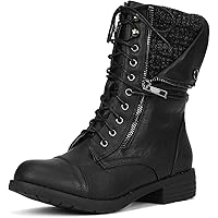 DREAM PAIRS Women's Lace Up Ankle Bootie