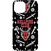 Stranger Things Hellfire Club Pattern Case for iPhone 15