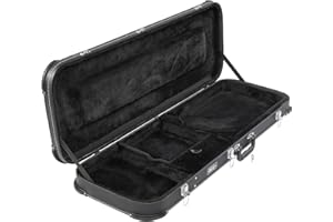 UDeuxff Electric Guitar Hard Case, Rectangle Wooden Standard 39-Inch Electric Guitars Hard-Shell Protective Carrying Case for KST/KTL/170 Model (Black)