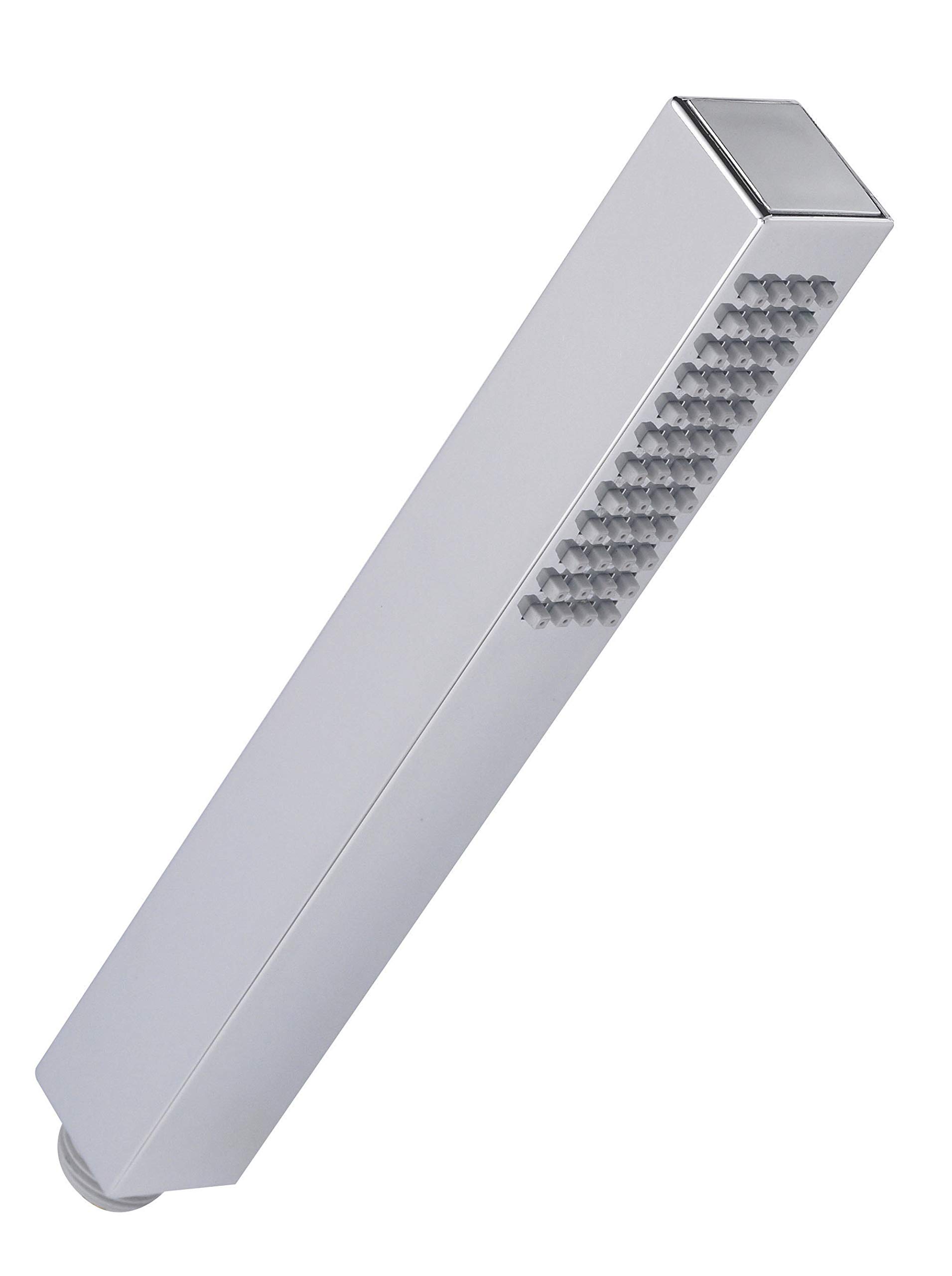 Nuie HO310 ǀ Modern Bathroom Minimalist Square Shower Handset, 231mm x 28mm, Chrome Silver