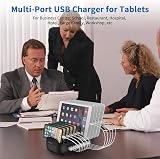 NTONPOWER 10-Port USB Charging Station 120W Multi Charger Dock Black view 5
