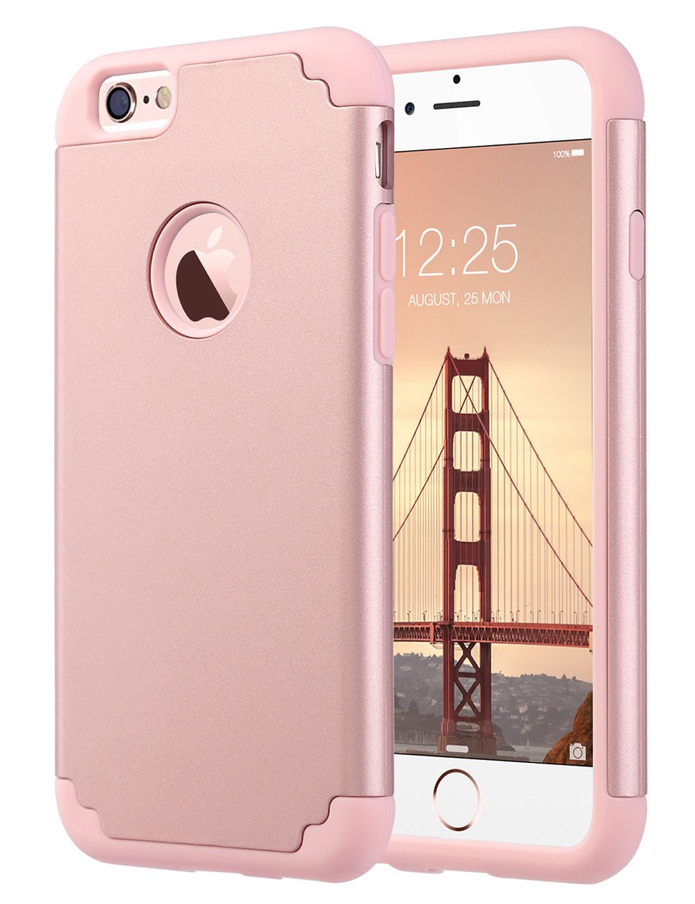 iPhone 6S Case,iPhone 6 Case, ULAK Slim Dual Layer Soft Silicone & Hard