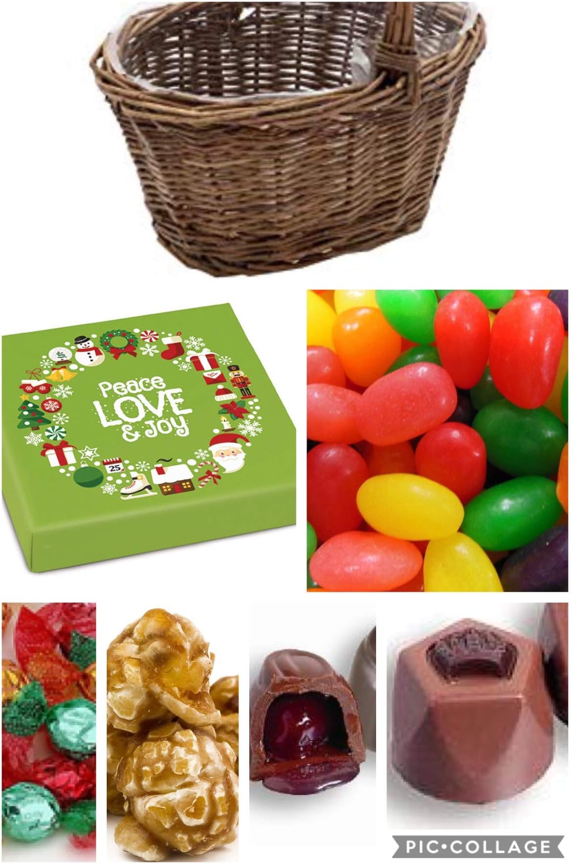 Christmas Sugar Free Deluxe Variety Gift Basket by Diabetic Candy and diabetic friendly