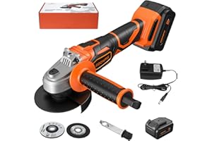 GOCHIFIX Cordless Angle Grinder Tool 11 Amp Angle Grinder kit 20V Brushless Angle Grinder 3-In Attachments