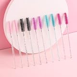 Tbestmax 500 Disposable Mascara Wands Eyelash Brush Spoolies Colorful view 6