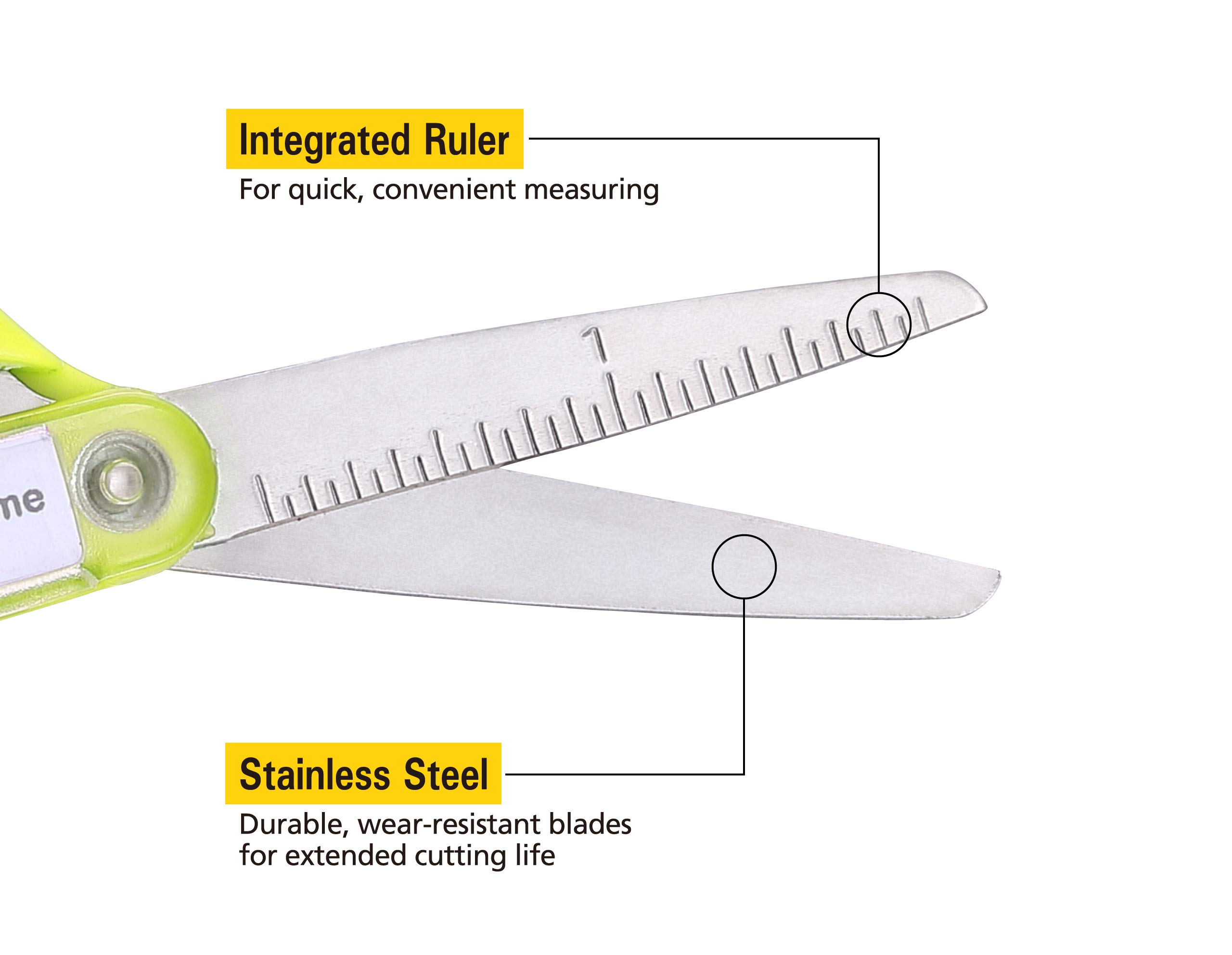 Stanley Minnow 5-Inch Pointed Tip Kids Scissors, 8 Pack, Assorted Colors (SCI5PT-8PK)