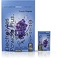 PowderVitamin Electrolytes Powder Plus, Keto, Blueberry Grape, Zero Sugar, 1000mg Potassium, 120mg Calcium, 120mg Magnesium, Non-GMO, Zero Calories, 30 Hydration Packets