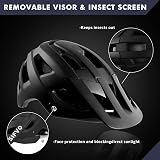 SIFVO Bike Helmet MTB Road Cycling Helmet with Visor M/L Men Women view 3