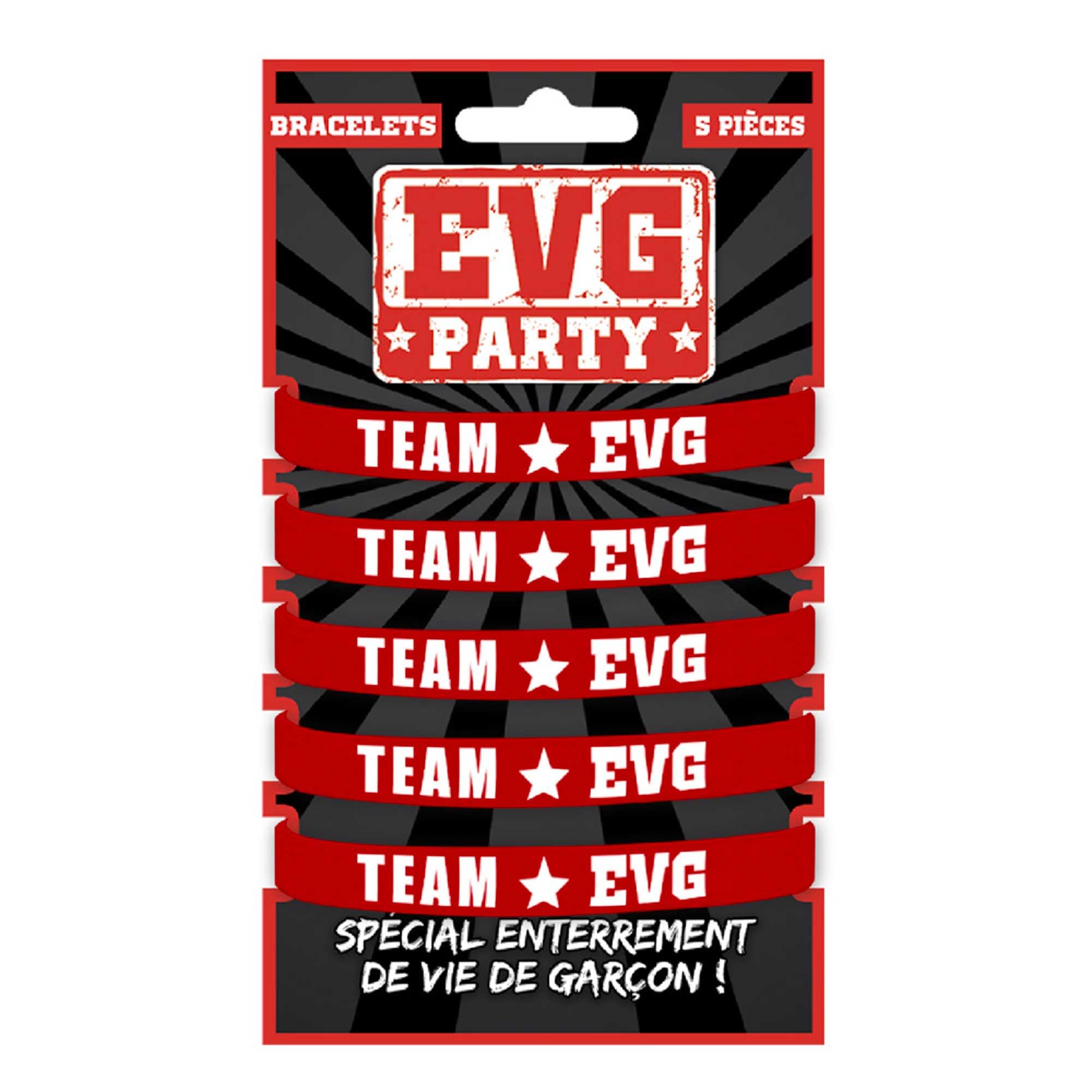 STC 5 Red Wedding Team EVG Polyester Bracelets