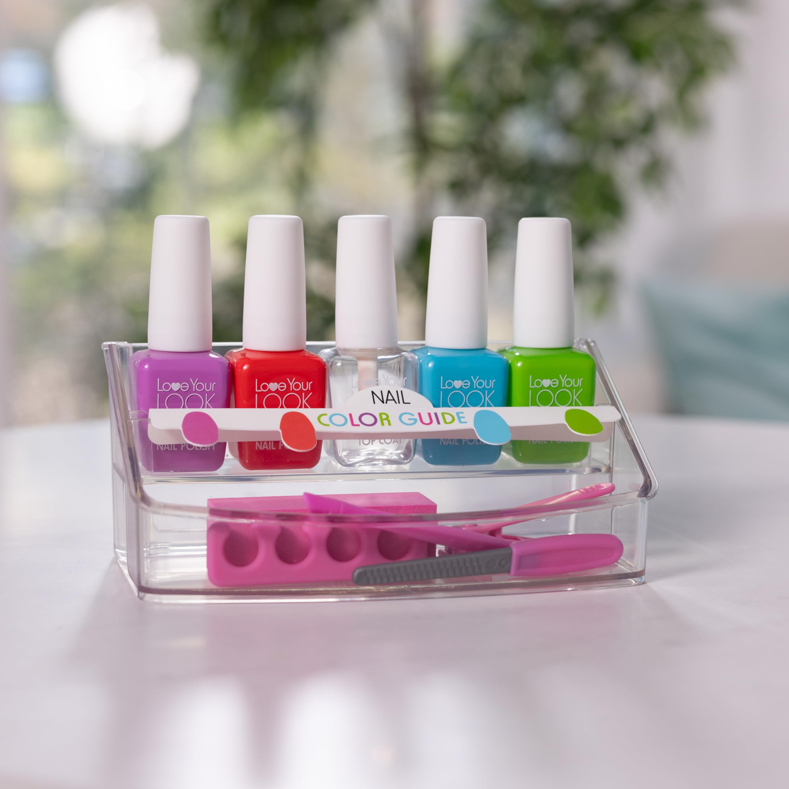 Melissa & Doug Love Your Look Pretend Nail Care Play Set – 20 Pieces for Mess-Free Play Mani-Pedis (Does NOT Contain Real Cosmetics), Pink