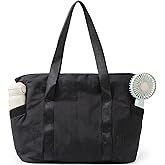 BAGSMART Tote Bag for Women, Tote Bag with Zipper Work Tote with Compartments Nurse Shoulder Hanbag for Travel, Gym