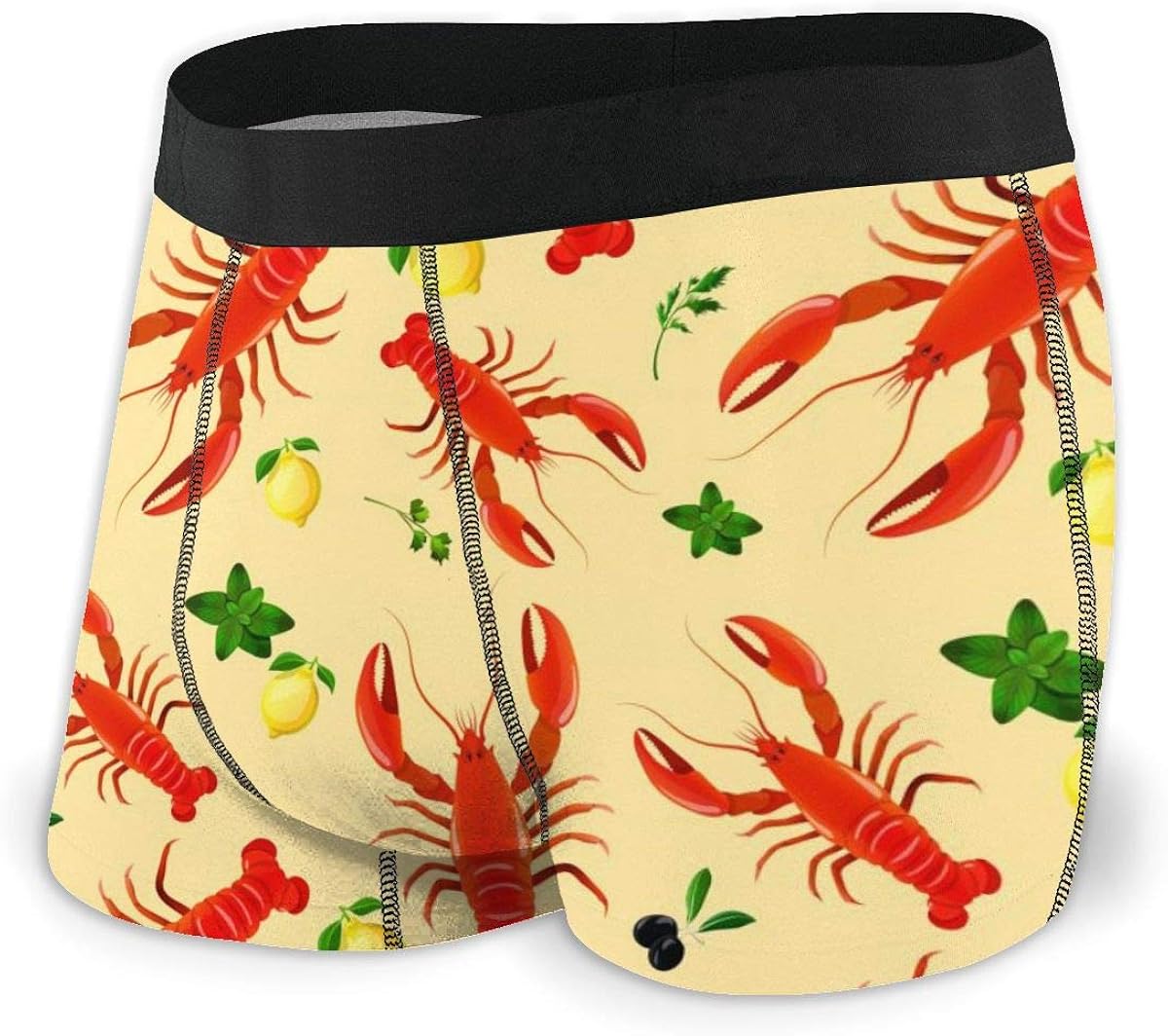 Red Lobster Men's Boxer Briefs Regular Soft Breathable Comfortable