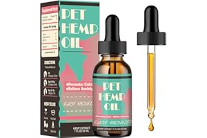 TEKOLA Hemp Oil for Dogs and Cats Natural Hemp Oil Helps Pets with Anxiety, Stress, Sleep - Cat Anxiety Relief Pet Hemp Oil Drops（30ML）