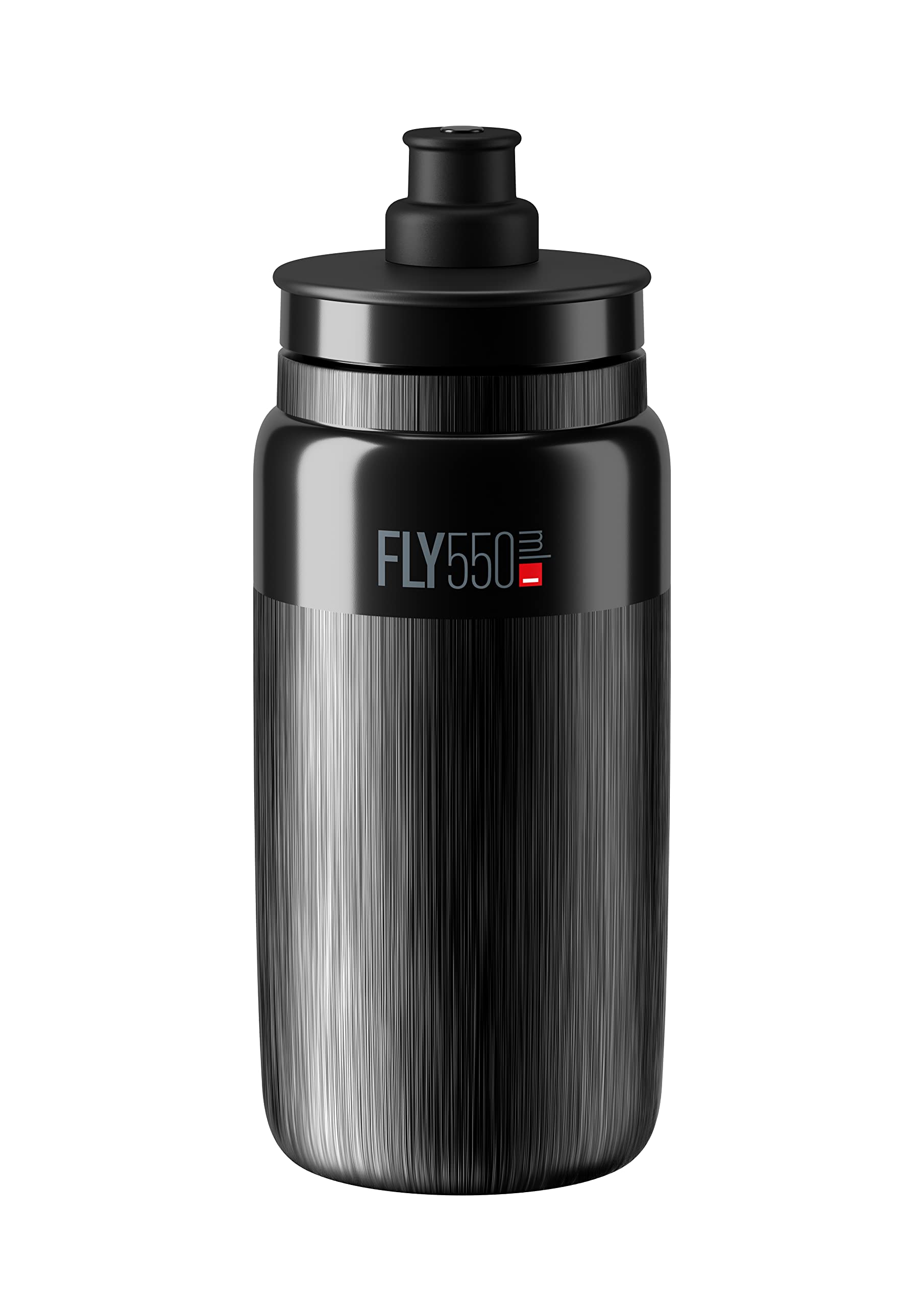 Photo 1 of Elite Fly Tex Cycling Water Bottle 550ml – Black – Ultra-Lightweight, BPA-Free, Easy-Squeeze Sports Bottle