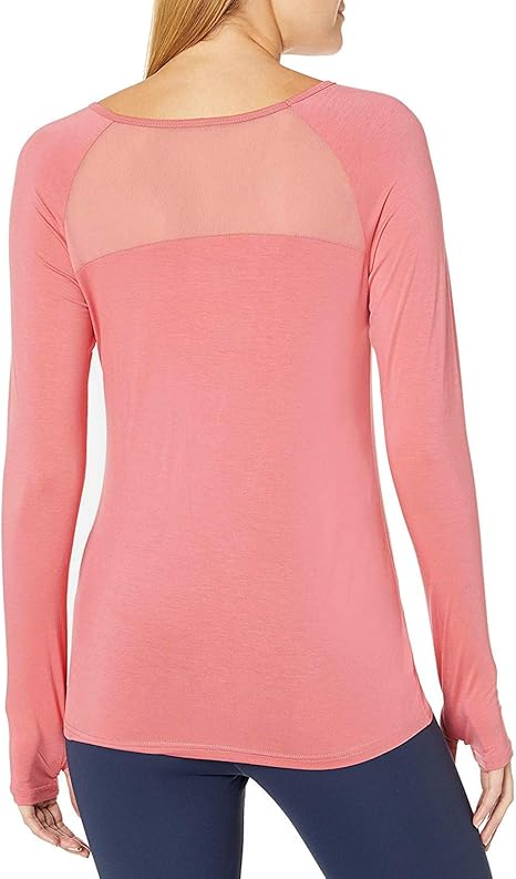long sleeve mesh workout top
