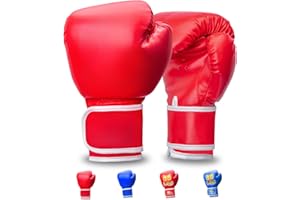 Aryjmz Kids Boxing Gloves 6oz for Boys and Girls 6-12, Training Gloves for Youth and Toddler, Punching Bag Kickboxing Muay Thai Mitts MMA