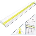 MagniPros 6" Magnifying Bar Magnifier with Yellow Guide Line -2X Magnification