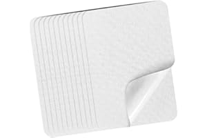 AXEN 24 Pieces Iron on Fabric Patches for Clothing and Pants Repair, 100% Cotton Sewing Repair Patches, Pure White