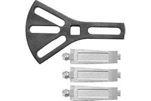 DUZFOREI Black Car Fuel Pump Removal Tool, Metal Auto Fuel Pump Lock Ring Removal and Reinstall Tool, Universal 4.5" to 7.3" 