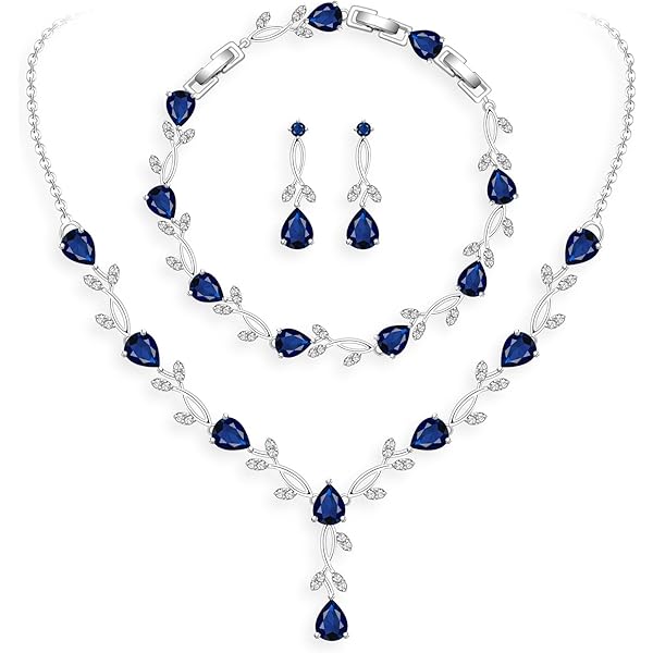 Amazon.com: EVER FAITH Women's Marquise CZ Leaf Teardrop