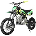 X-PRO Bolt 125 Dirt Bike with Automatic Transmission, Electric Start, Big 14"/12" Tires! (Green)